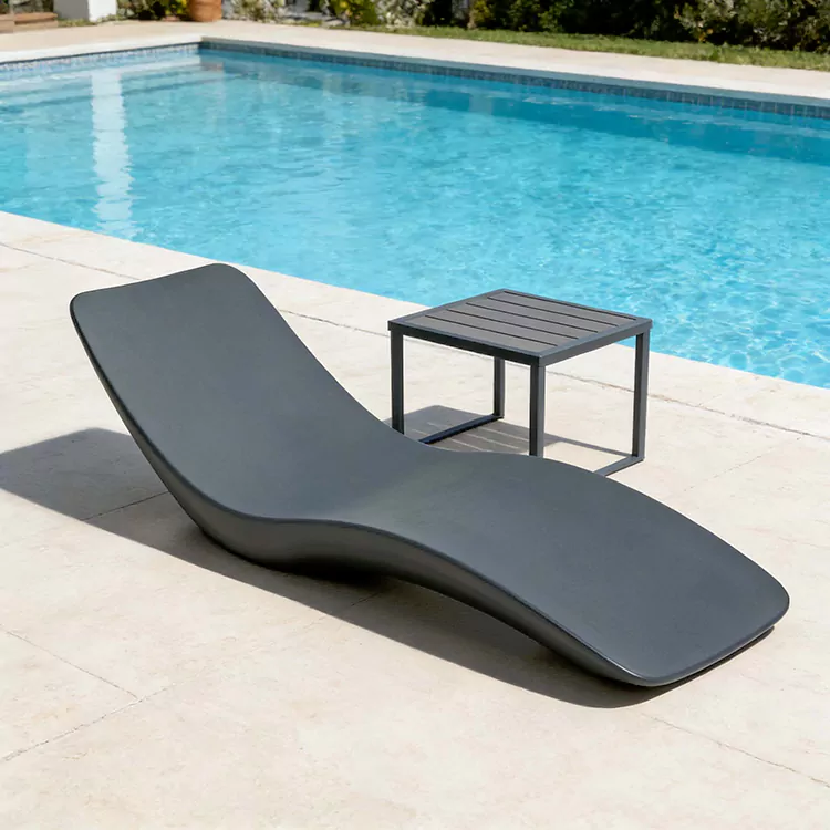 Fiberglass Uiscedhíonach S Múnlaithe FRP Sun Lounger